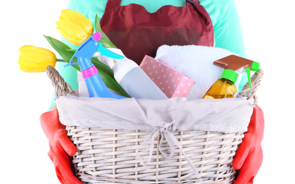 spring cleaning basket