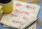 Napkin decluttering